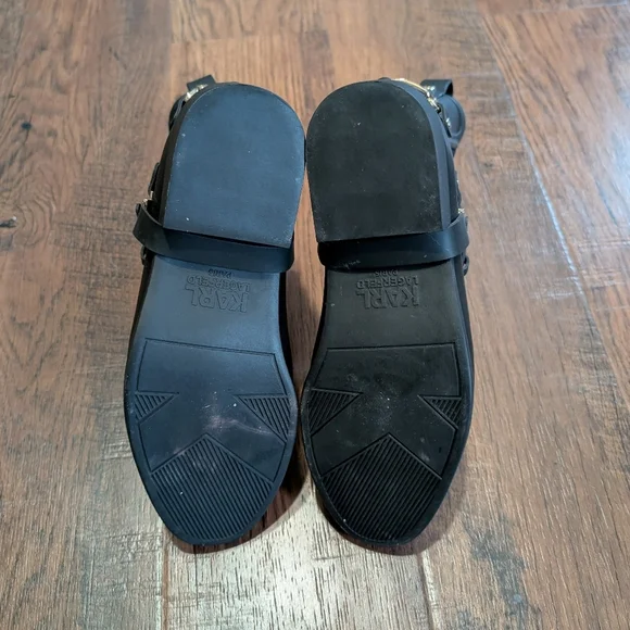 Like New Karl Lagerfeld Paris Lavali Rubber Chelsea Rain Boots Size 8M - Picture 7 of 7